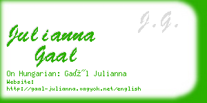 julianna gaal business card